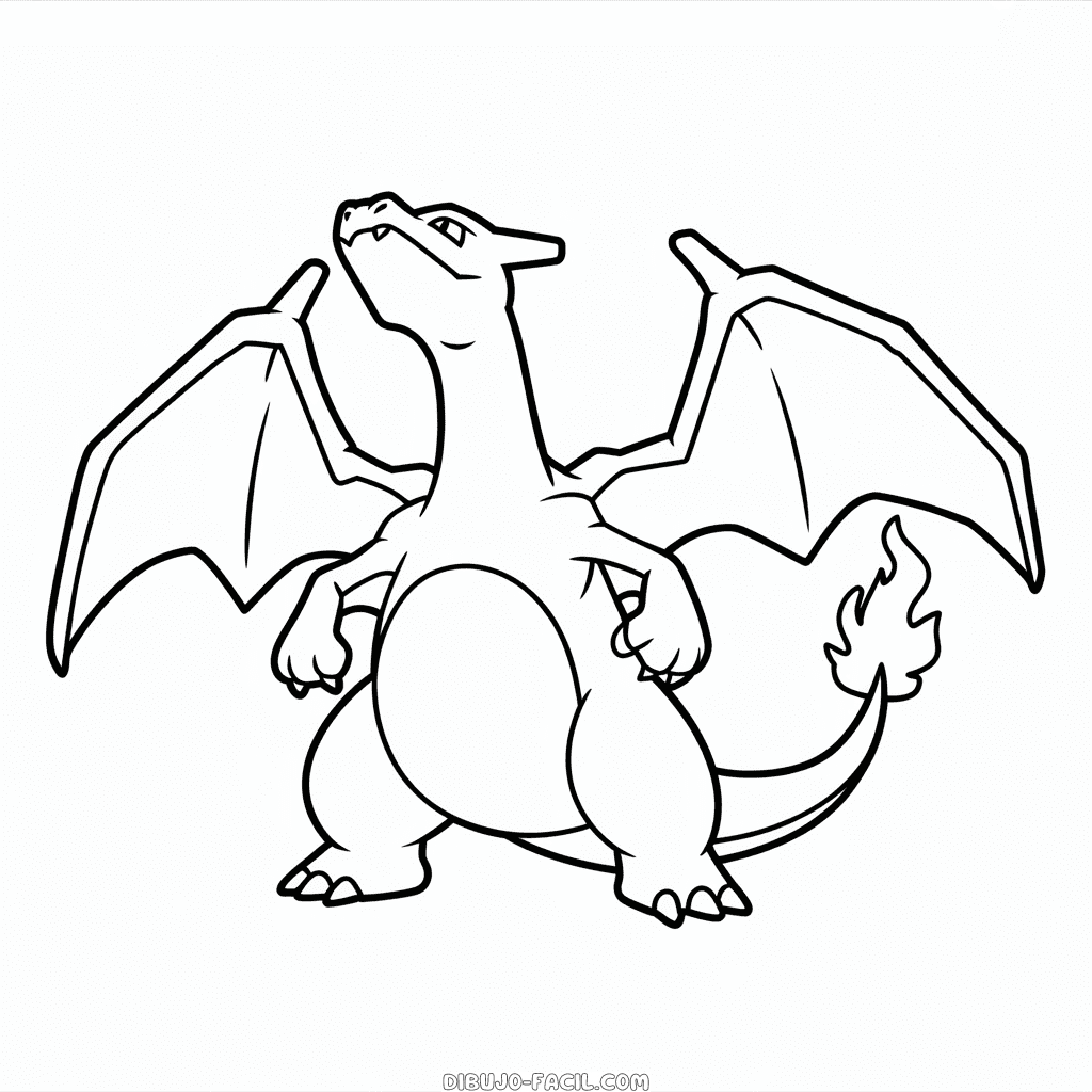 Dibujo Fácil de Anime de Charizard