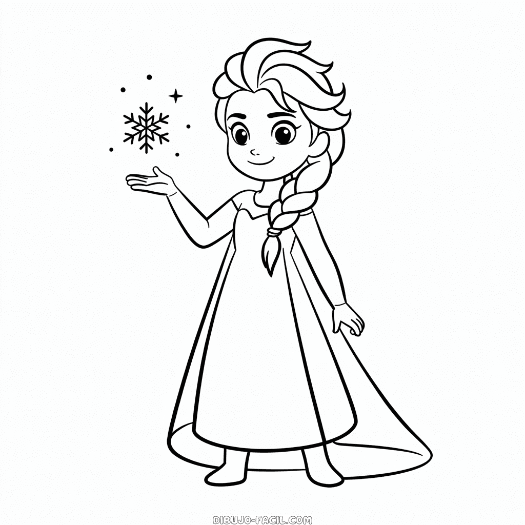 Dibujo Fácil de Anime Elsa