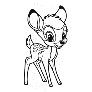 Dibujo Fácil de Bambi Disney