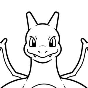 Dibujo Fácil de Cabeza de Charizard