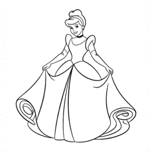 Dibujo Fácil de Cenicienta Disney
