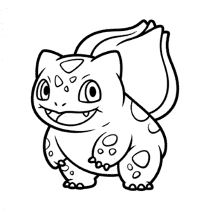 Dibujo Fácil de Contorno de Bulbasaur