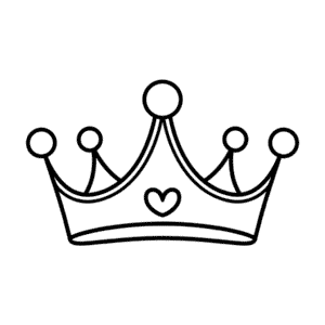 Dibujo Fácil de Corona de Princesa Disney