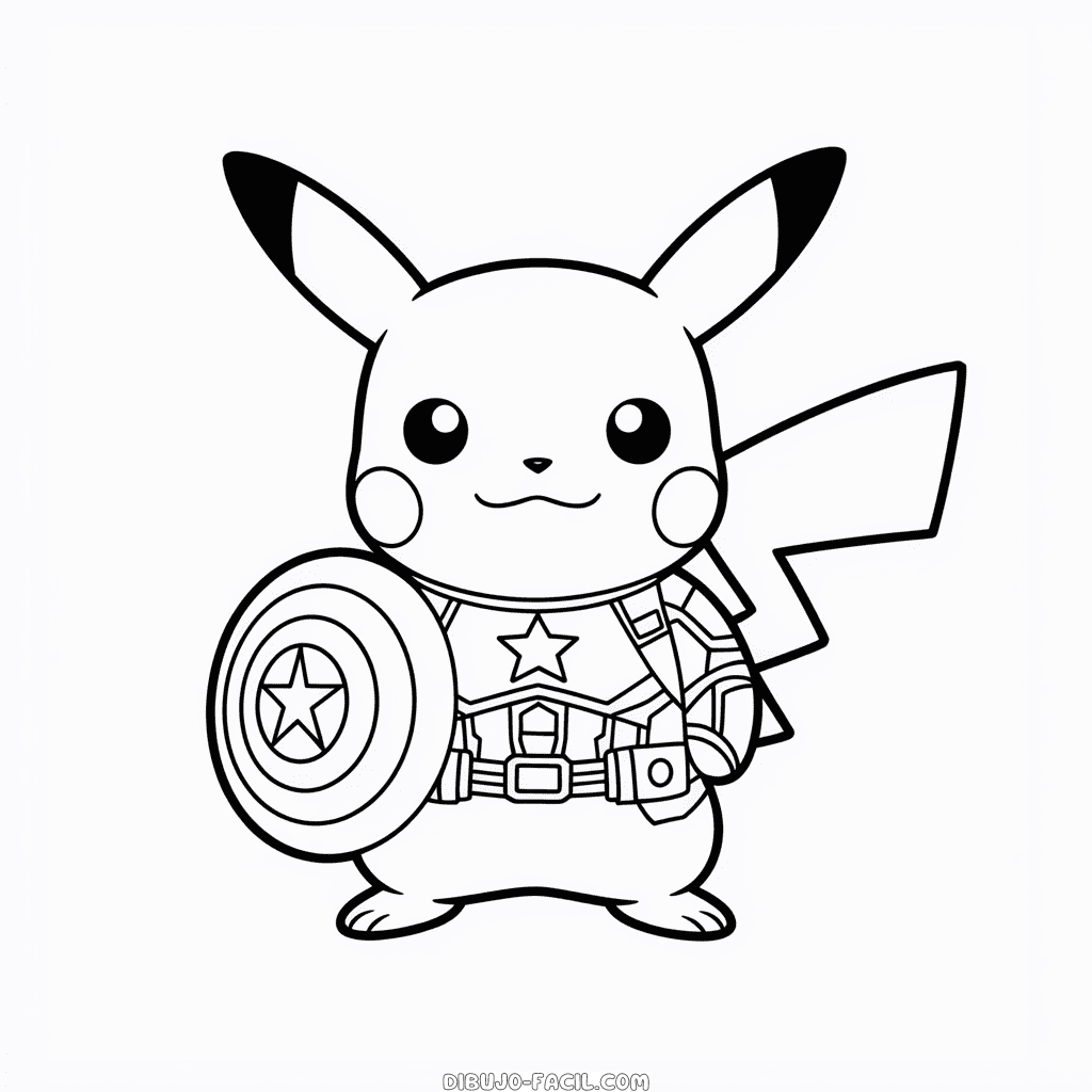 Dibujo Fácil de Cosplay Pikachu