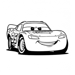 Dibujo Fácil de Dibujos Animados de Cars de Disney