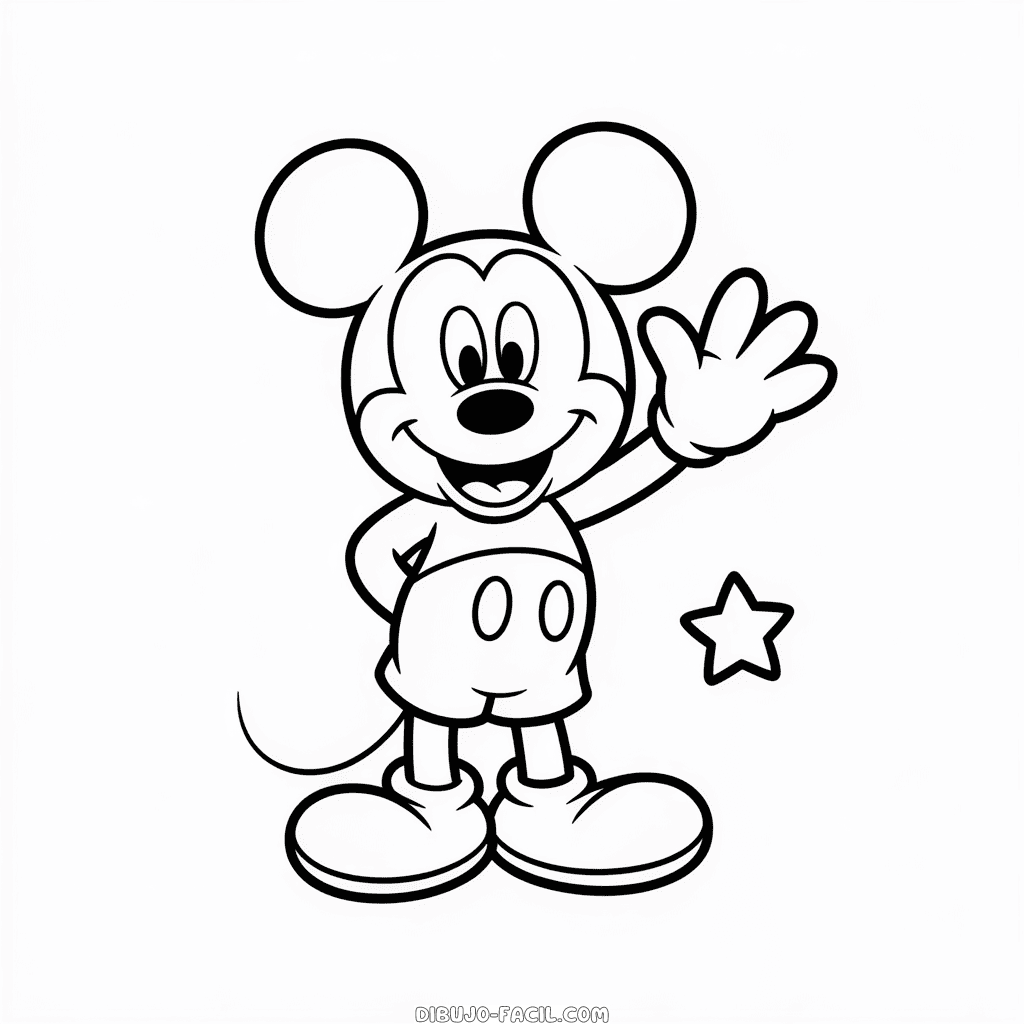 Dibujo Fácil de Personaje Animado de Disney