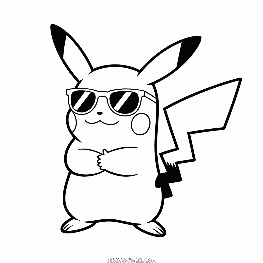 Dibujo Fácil de Pikachu Genial