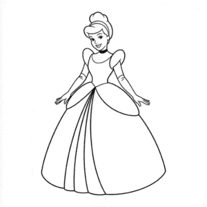 Dibujo Fácil de Princesas de Disney en Dibujos Animados