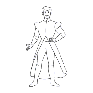 Dibujo Fácil de Príncipe de Cenicienta