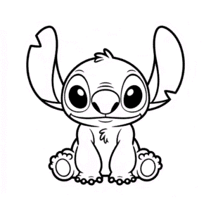 Dibujo Fácil de Sencillo Stitch