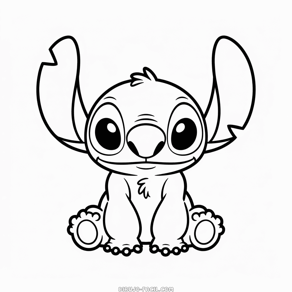 Dibujo Fácil de Sencillo Stitch