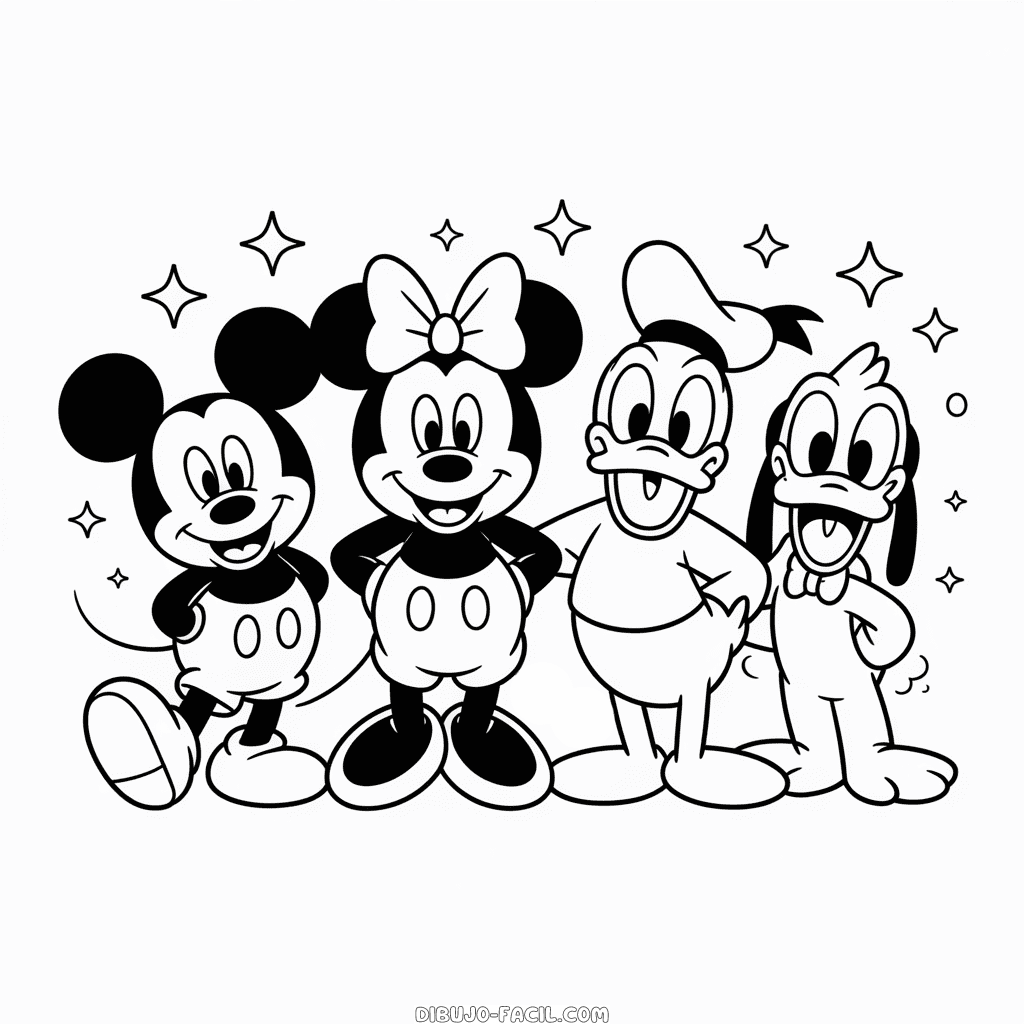 Dibujo Fácil de Todos los Personajes de Disney