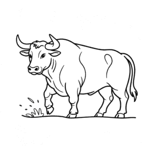 Dibujo Fácil de Toro Realista