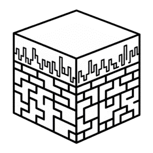 Dibujo Fácil de Bloque de Minecraft