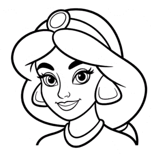 Dibujo Fácil de Cara de Jasmín