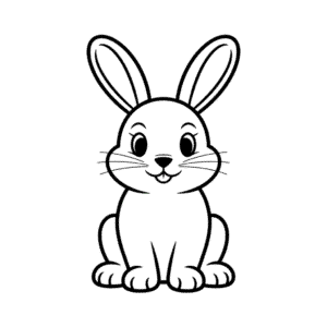 Dibujo Fácil de Conejo para niños