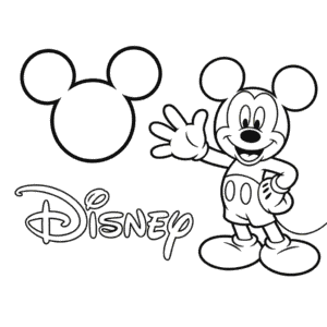 Dibujo Fácil de Dibujos Animados Disney de Mickey Adorable