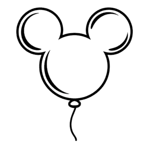 Dibujo Fácil de Globo de Mickey