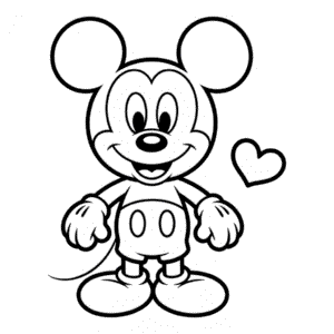 Dibujo Fácil de Mickey Chibi
