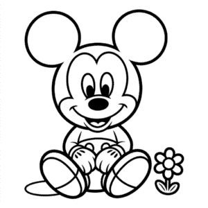 Dibujo Fácil de Mickey Lindo