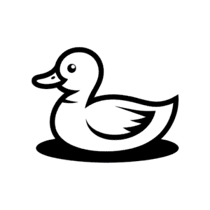 Dibujo Fácil de Pato Flotante