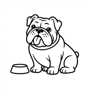 Dibujo Fácil de Bulldog