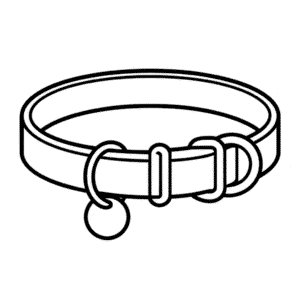 Dibujo Fácil de Collar de Perro