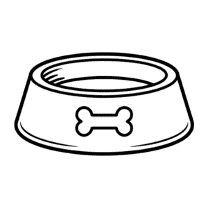 Dibujo Fácil de Cuenco de Perro