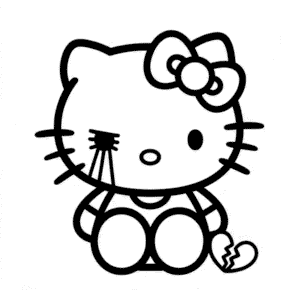 Dibujo Fácil de Hello Kitty Emo