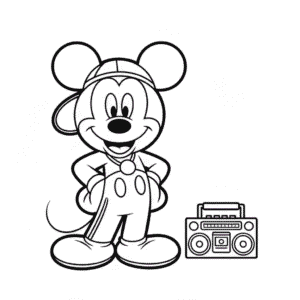 Dibujo Fácil de Mickey Gánster