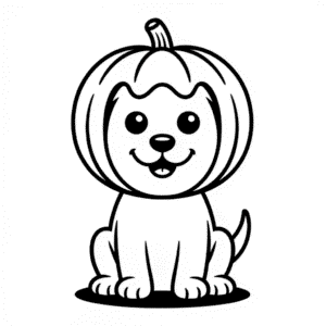 Dibujo Fácil de Perro de Halloween