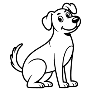 Dibujo Fácil de Perro Genial