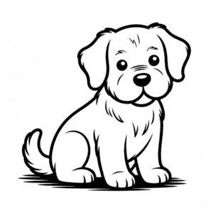 Dibujo Fácil de Perro Realista Lindo