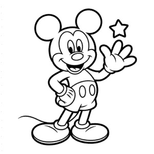 Dibujo Fácil de 3D Mickey