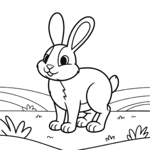 Dibujo Fácil de Conejo Jack