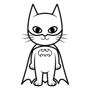 Dibujo Fácil de Gato Batman