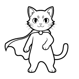 Dibujo Fácil de Gato Guerrero Anime
