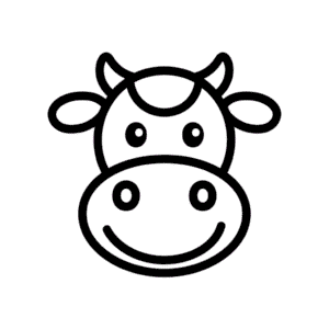 Dibujo Fácil de Nariz de vaca