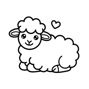 Dibujo Fácil de Oveja Linda