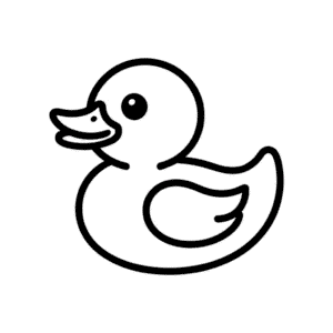 Dibujo Fácil de Pato de goma