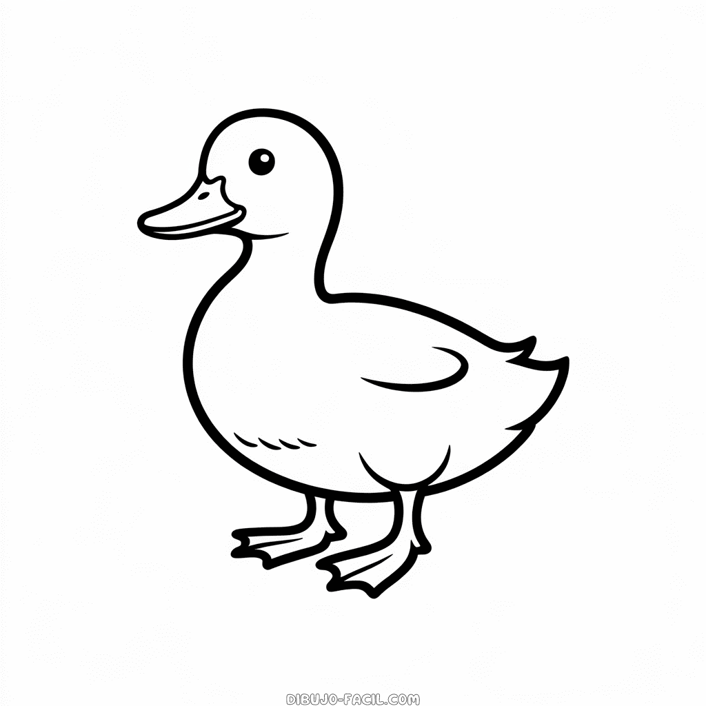 Dibujo Fácil de Pato