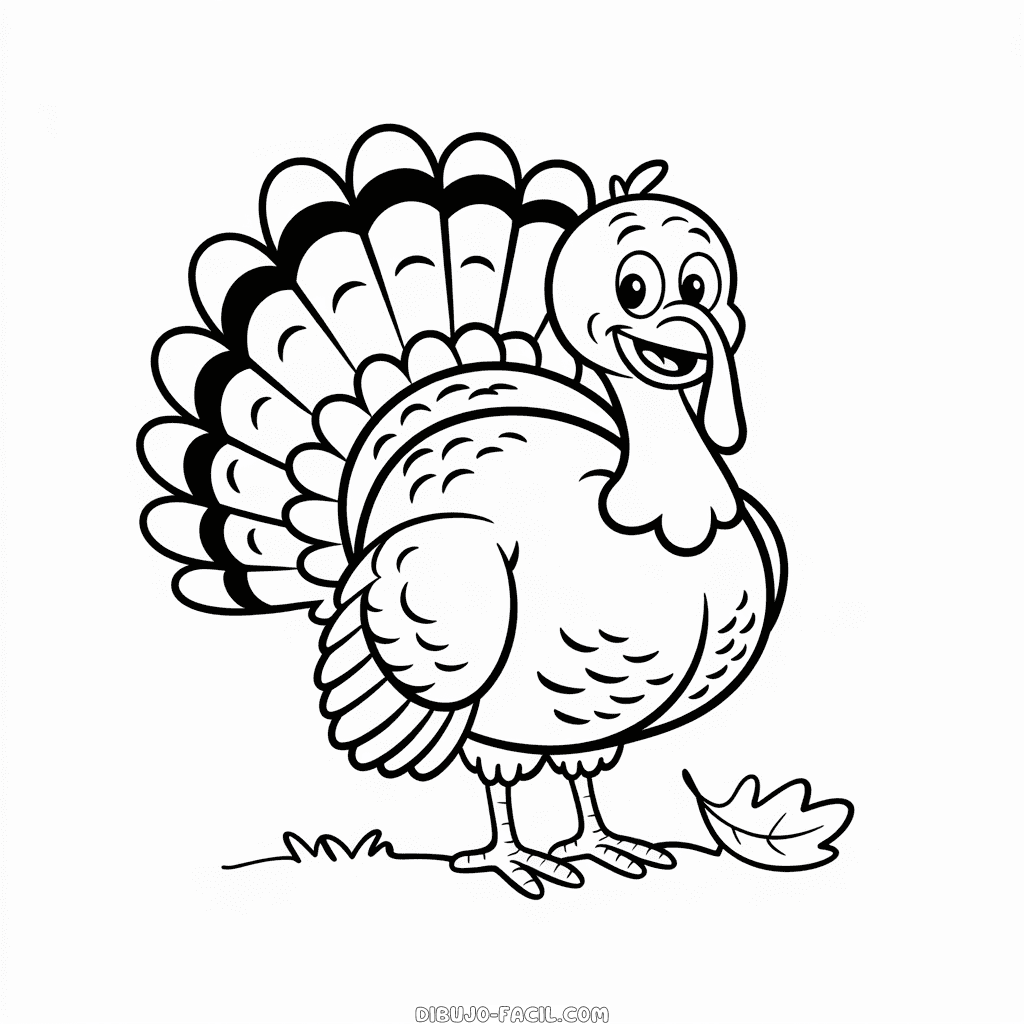 Dibujo Fácil de Película animada de pavo