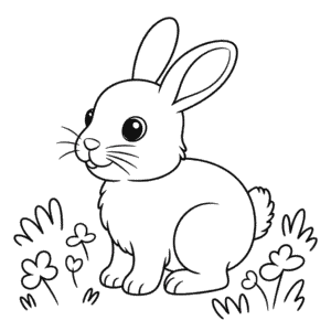 Dibujo Fácil de Pequeño conejo