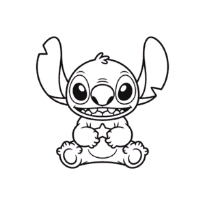 Dibujo Fácil de Stitch Kawaii