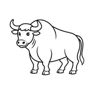 Dibujo Fácil de Toro animal