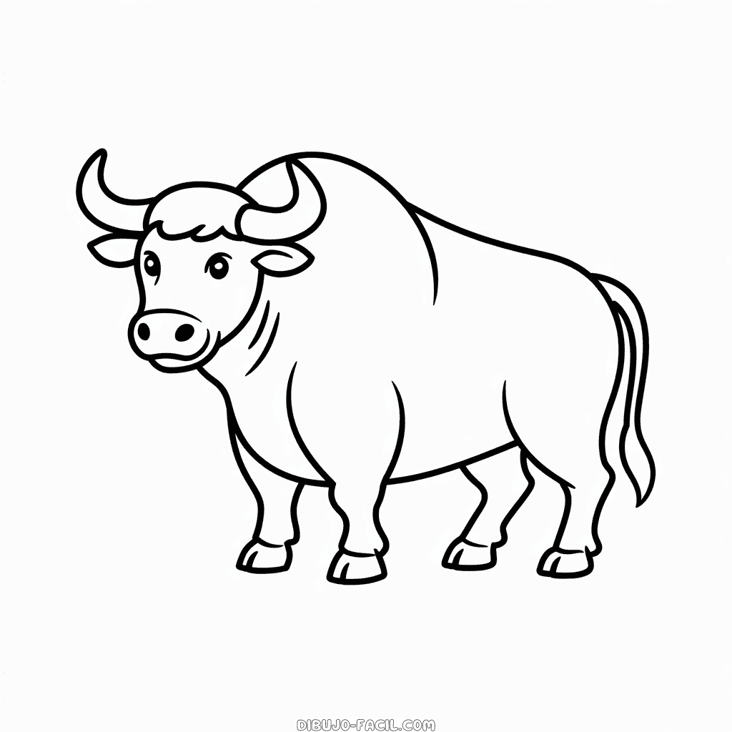 Dibujo Fácil de Toro animal