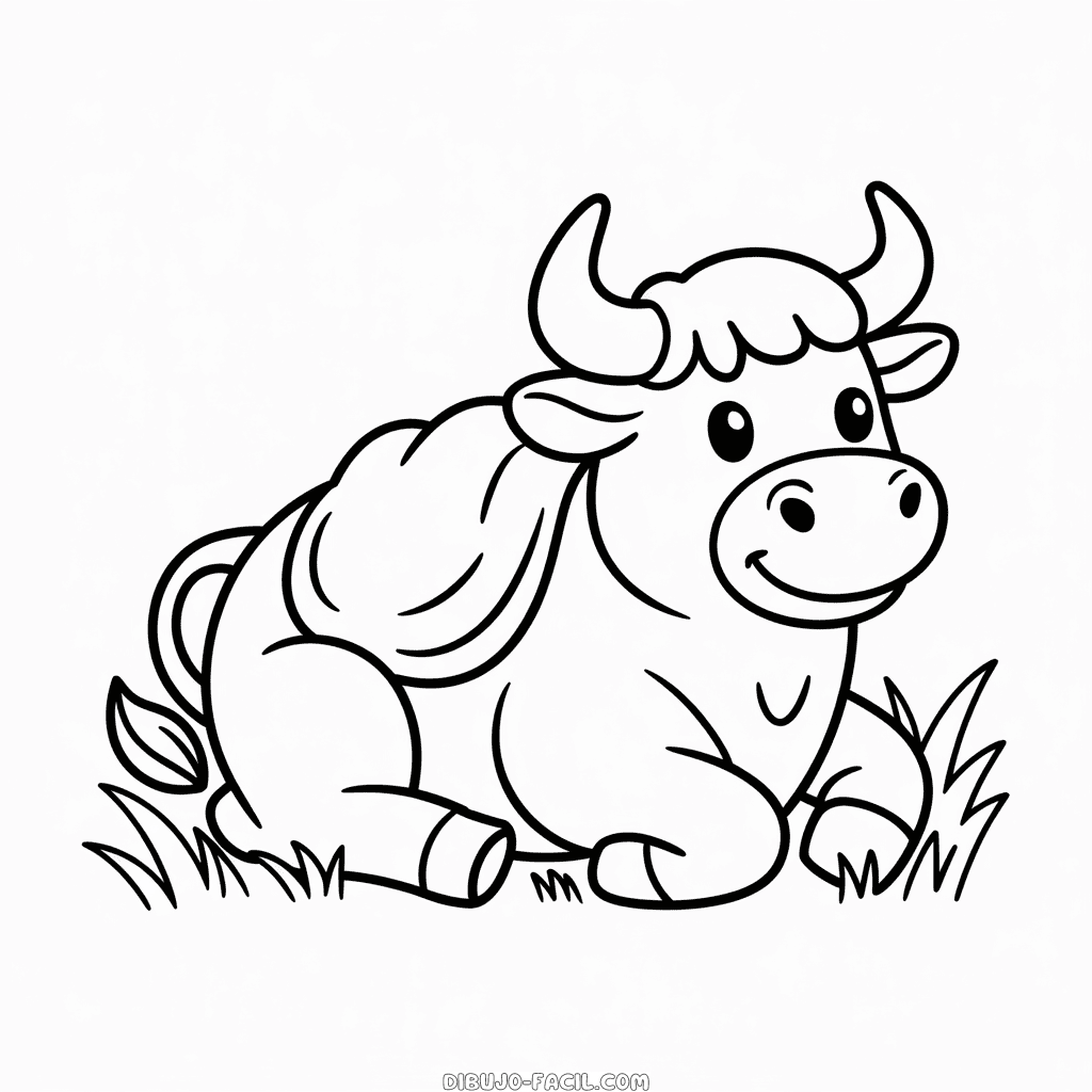 Dibujo Fácil de Toro para niños