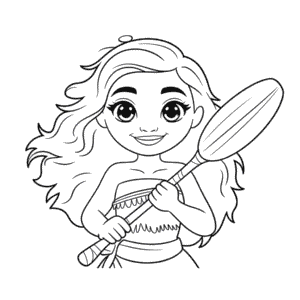Dibujo Fácil de Anime de Moana