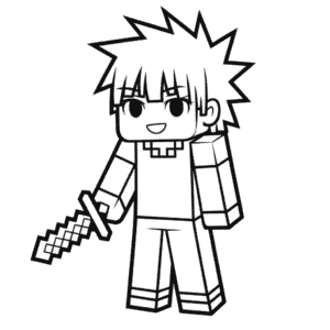 Dibujo Fácil de Anime Minecraft