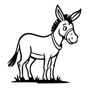 Dibujo Fácil de Burro